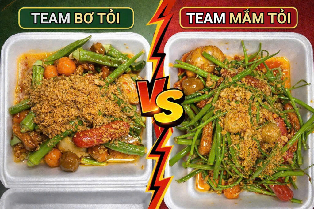 ⚔️ TEAM MẮM TỎI VS TEAM BƠ TỎI – CUỘC CHIẾN HƯƠNG VỊ TẠI Chú Mập Ăn Vặt