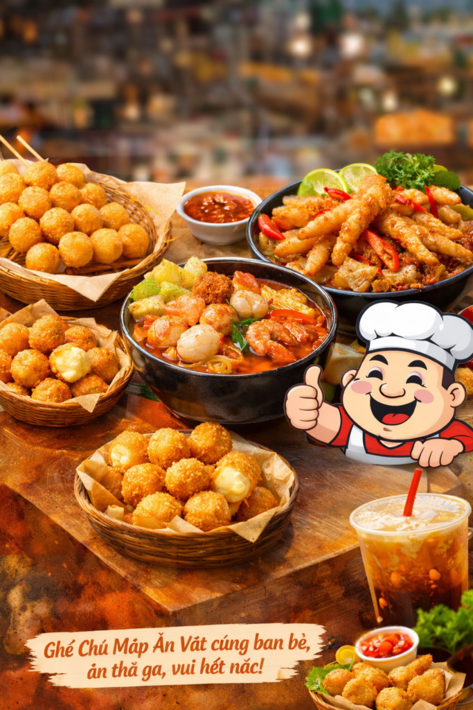 Học sinh sinh viên gần khu vực thích ăn gì tại Chú Mập Ăn Vặt?