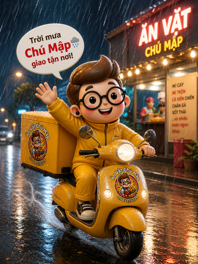 🌧️ Trời Mưa Ăn Gì Ngon? Ăn Vặt “Đúng Bài” Cho Ngày Mưa